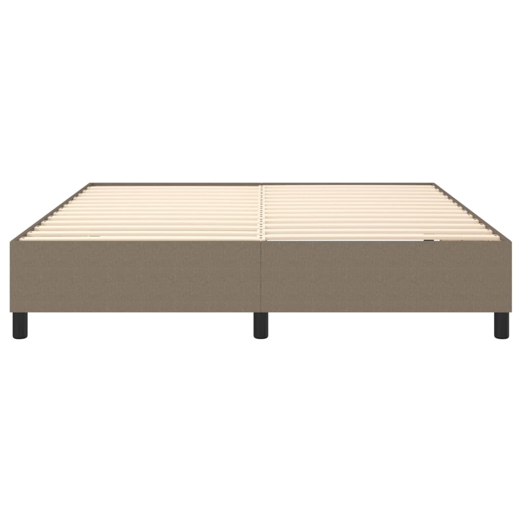 Boxspring bed stof taupe 160x200 cm is nu te koop bij PeponiXL, paradijselijk wonen!