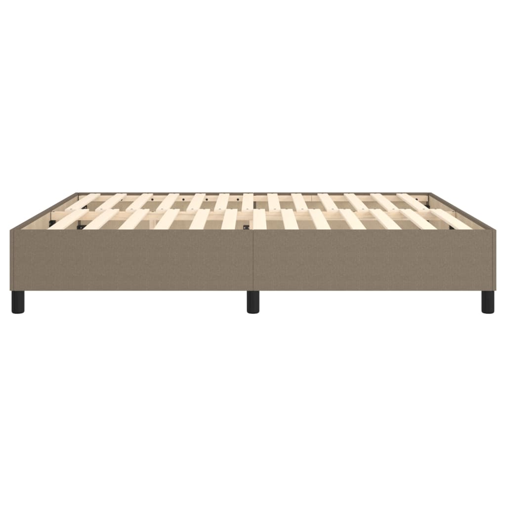 Boxspring bed stof taupe 160x200 cm is nu te koop bij PeponiXL, paradijselijk wonen!