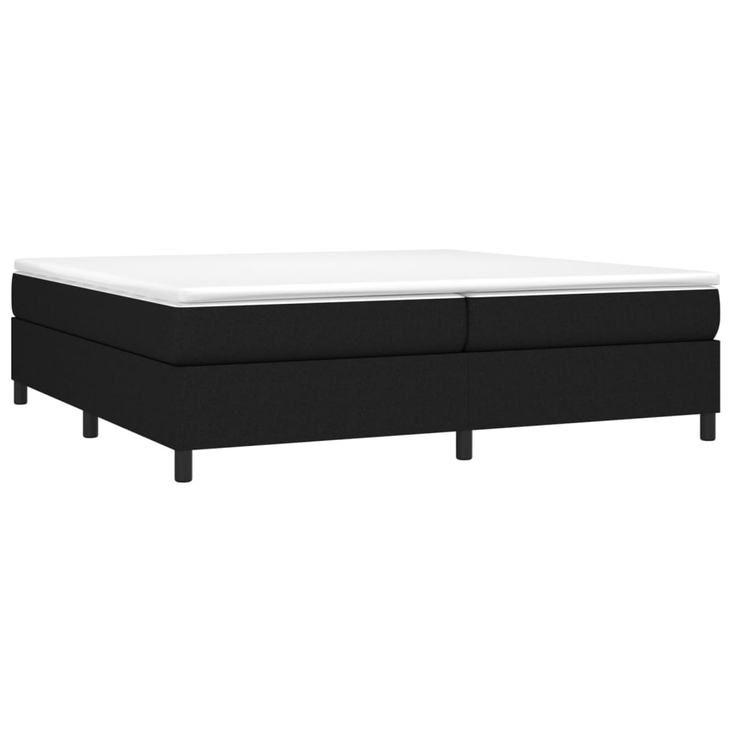 Boxspring bed stof zwart 200x200 cm is nu te koop bij PeponiXL, paradijselijk wonen!