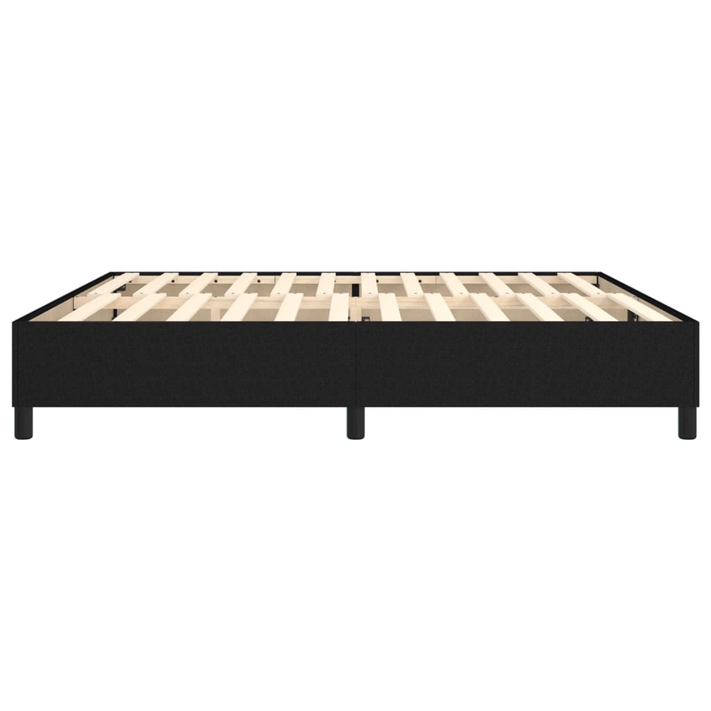 Boxspring bed stof zwart 200x200 cm is nu te koop bij PeponiXL, paradijselijk wonen!
