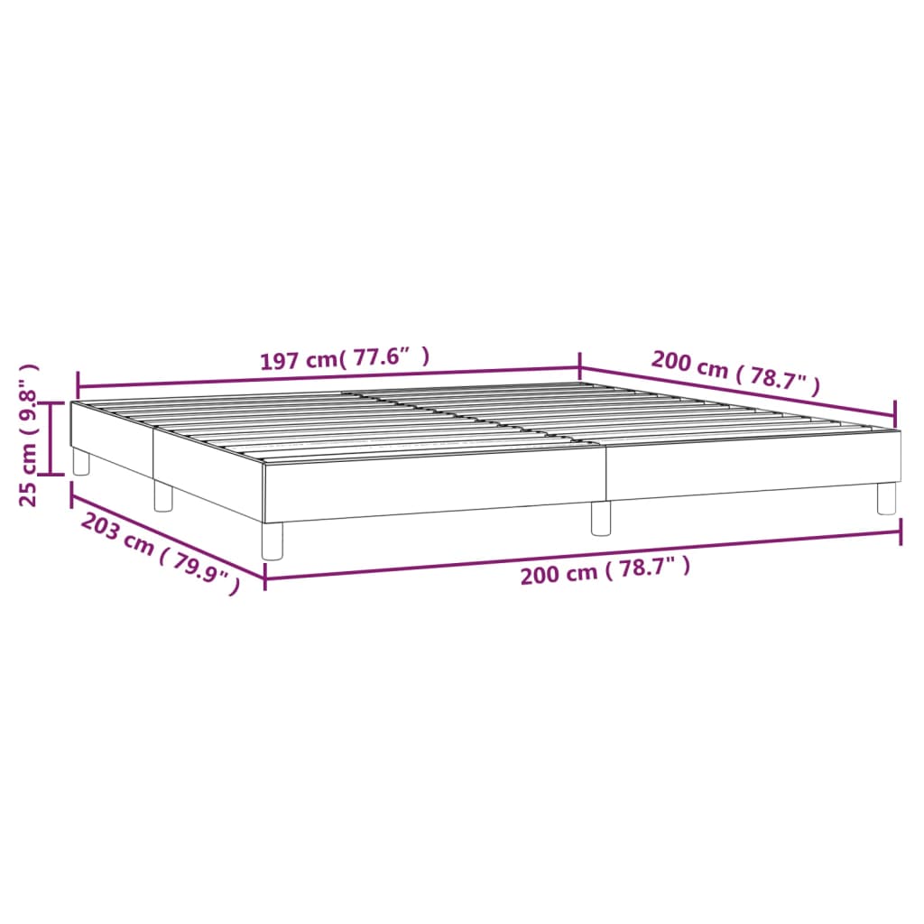 Boxspring bed stof zwart 200x200 cm is nu te koop bij PeponiXL, paradijselijk wonen!