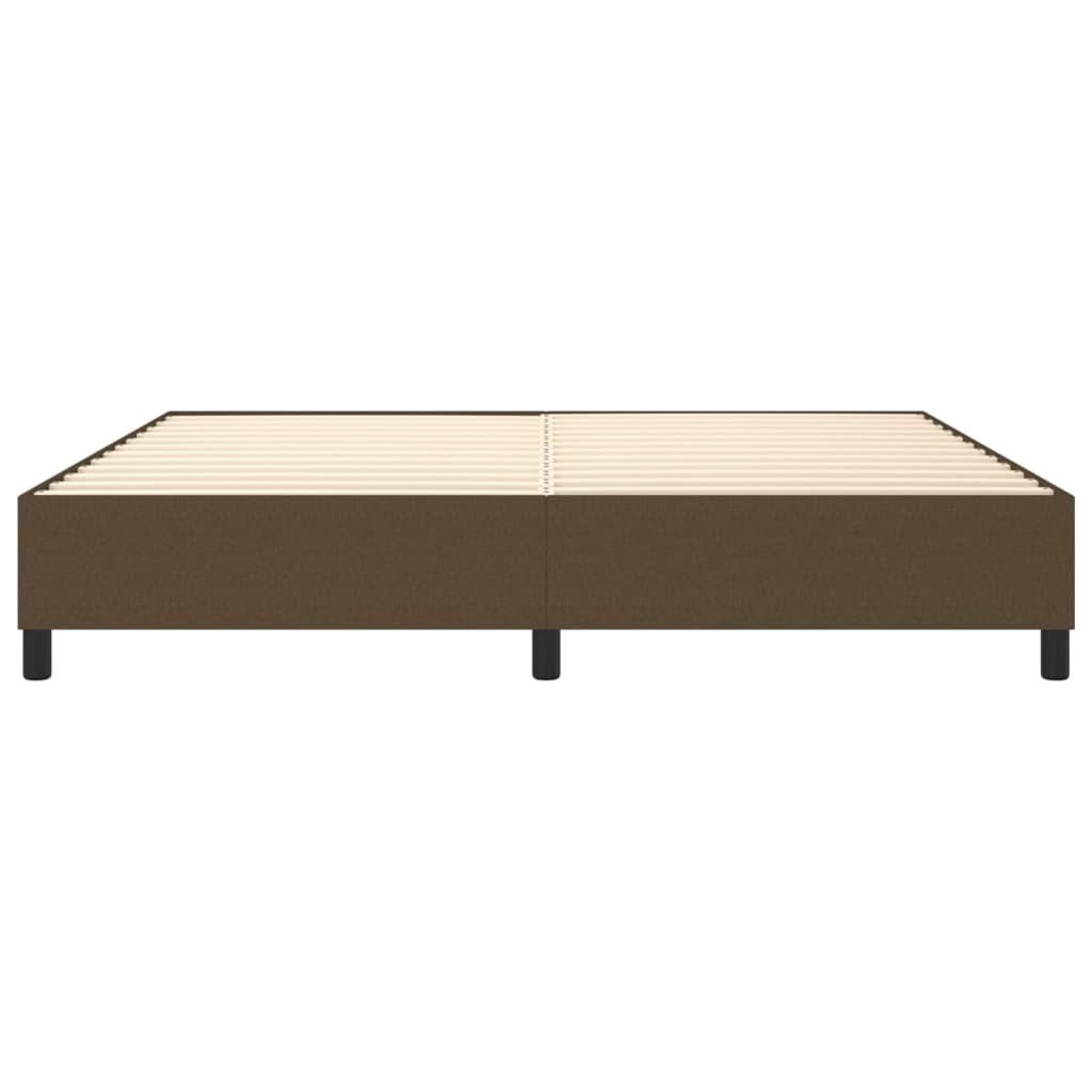 Boxspring bed stof donkerbruin 200x200 cm is nu te koop bij PeponiXL, paradijselijk wonen!