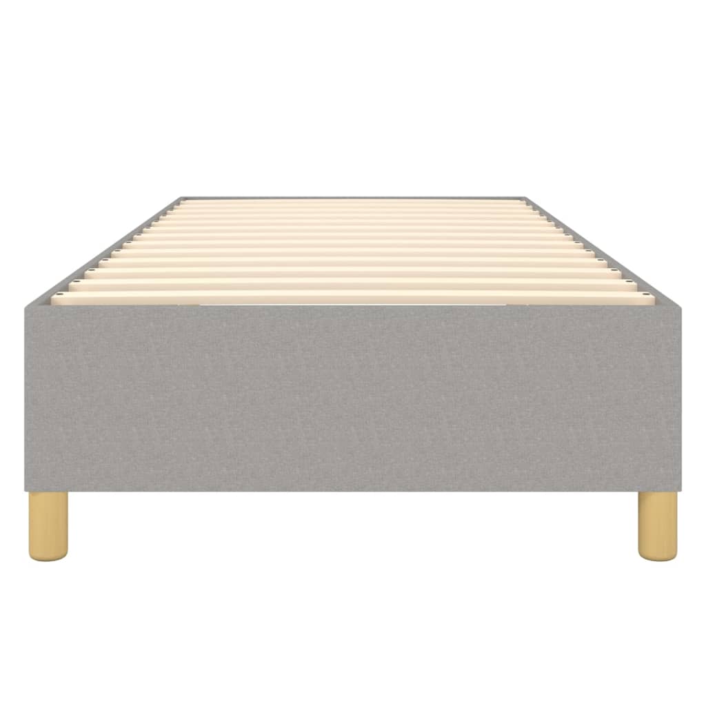 Boxspring bed 90x200 cm stof lichtgrijs is nu te koop bij PeponiXL, paradijselijk wonen!