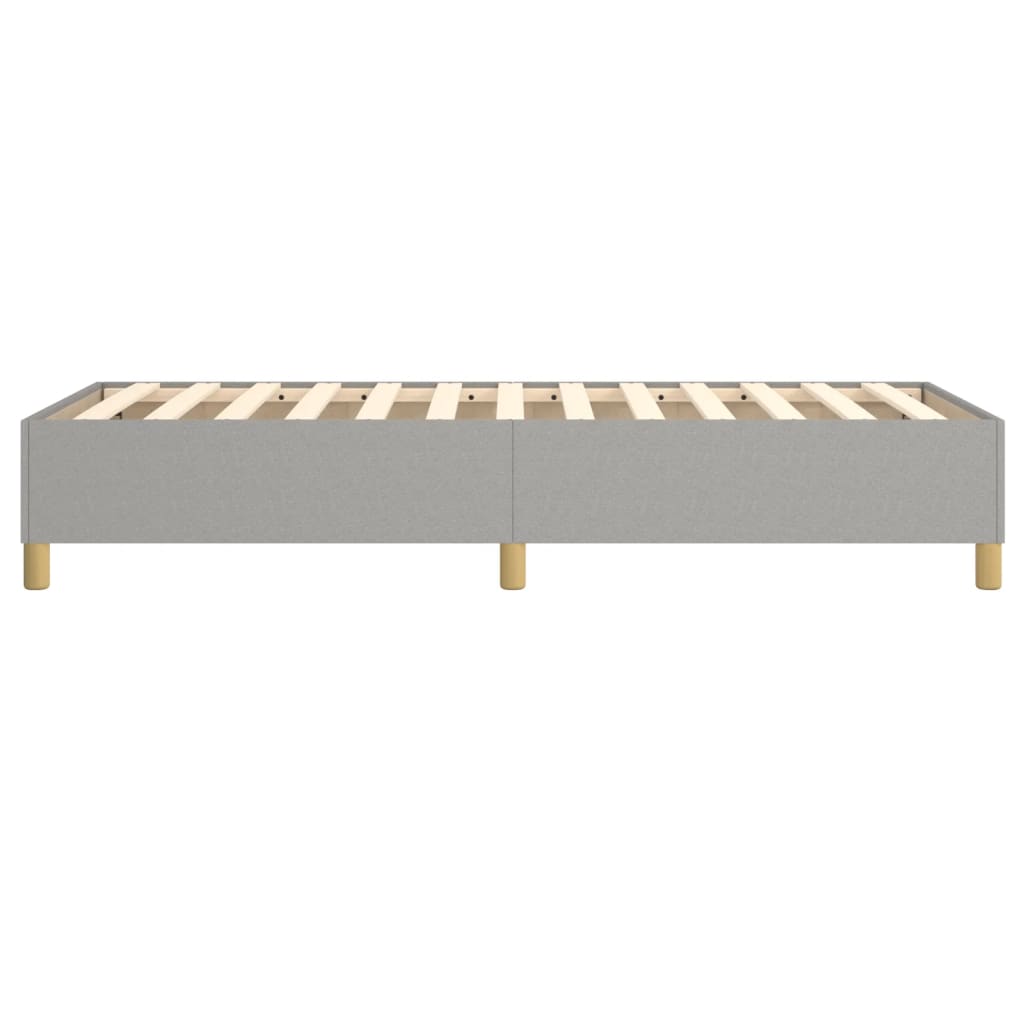 Boxspring bed 90x200 cm stof lichtgrijs is nu te koop bij PeponiXL, paradijselijk wonen!