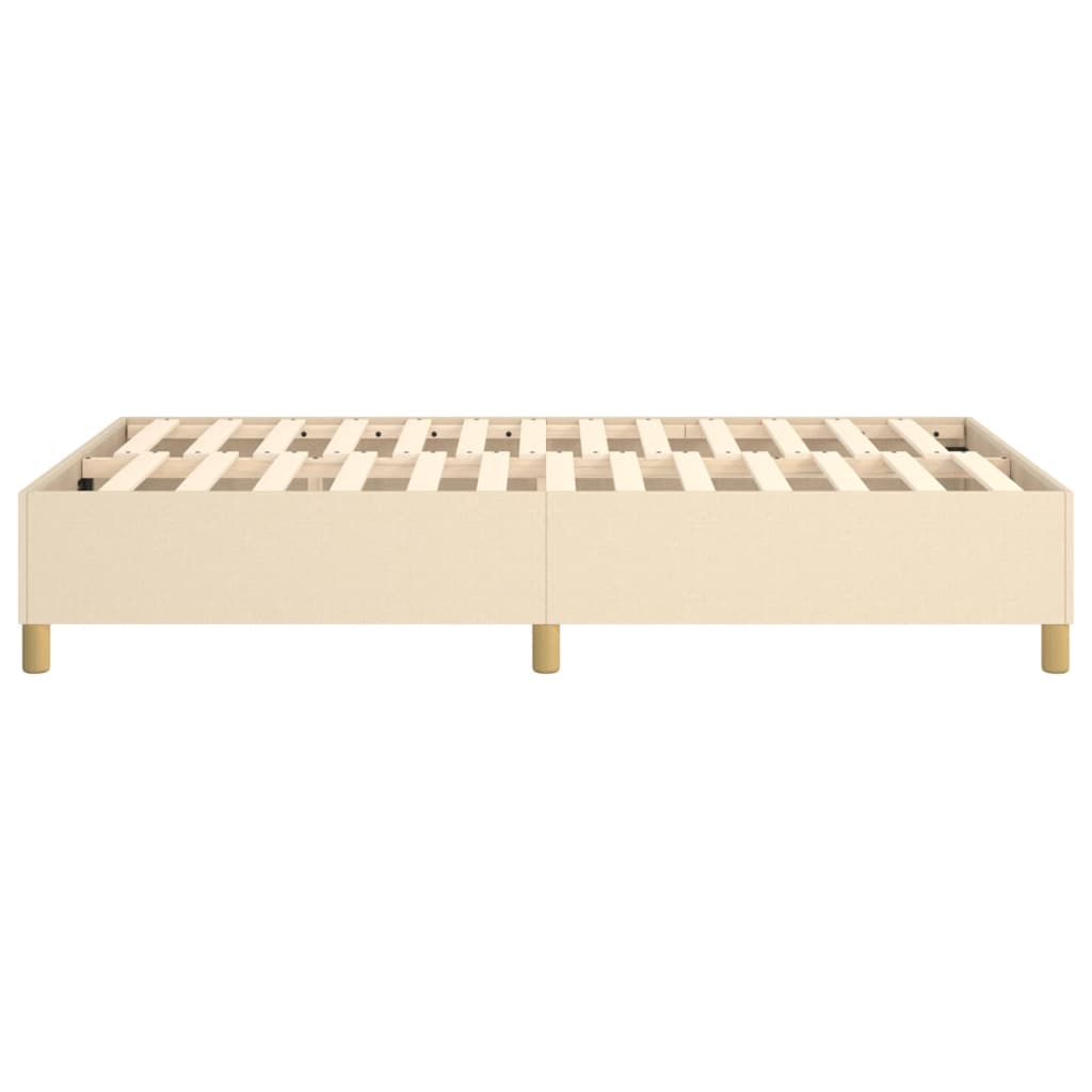 Boxspring bed 120x200 cm stof crèmekleurig is nu te koop bij PeponiXL, paradijselijk wonen!