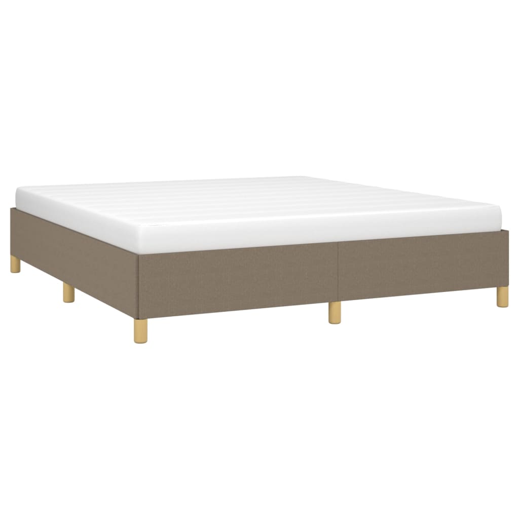 Boxspring bed stof taupe 160x200 cm is nu te koop bij PeponiXL, paradijselijk wonen!
