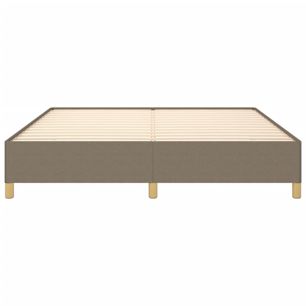 Boxspring bed stof taupe 160x200 cm is nu te koop bij PeponiXL, paradijselijk wonen!