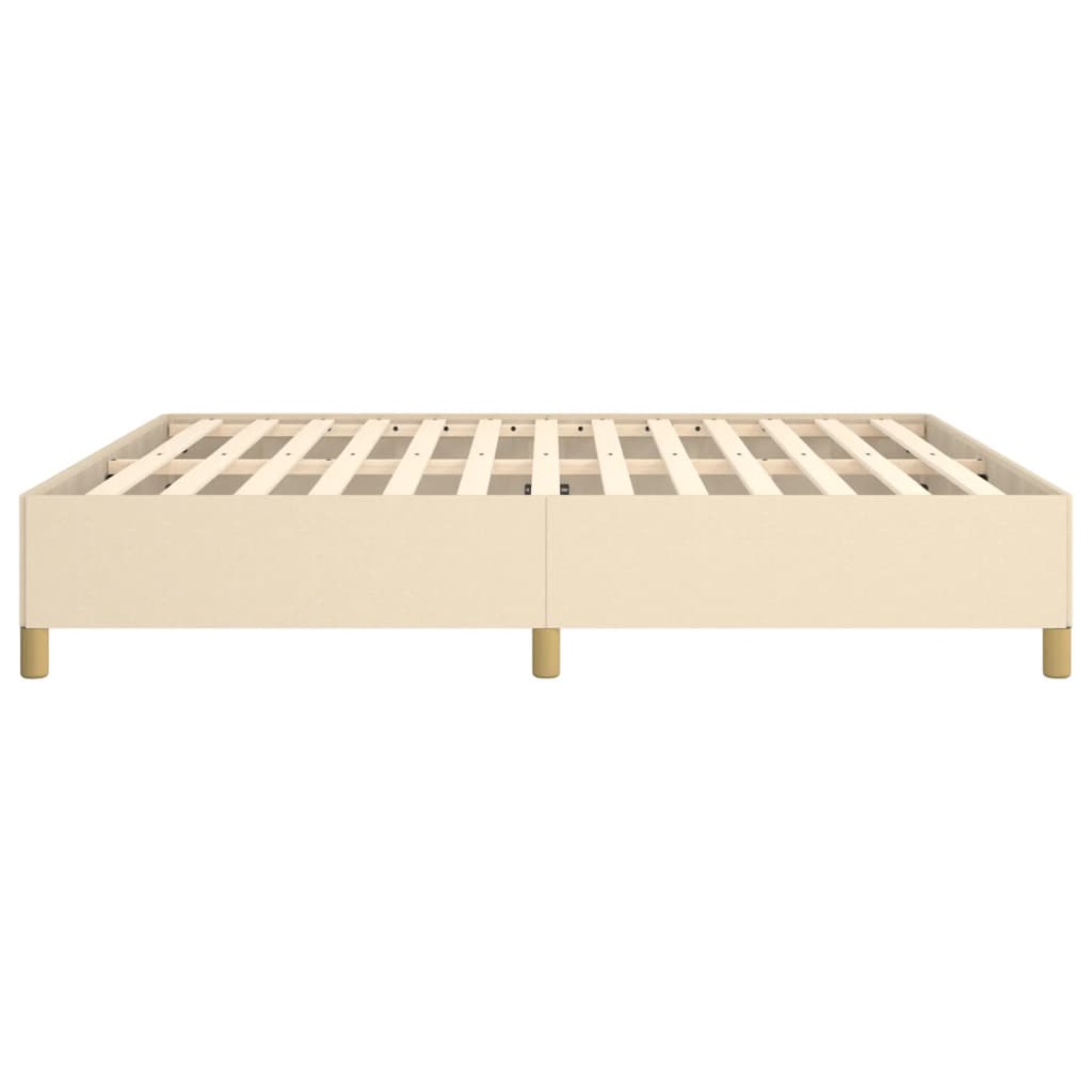 Boxspring bed stof crèmekleurig 160x200 cm is nu te koop bij PeponiXL, paradijselijk wonen!