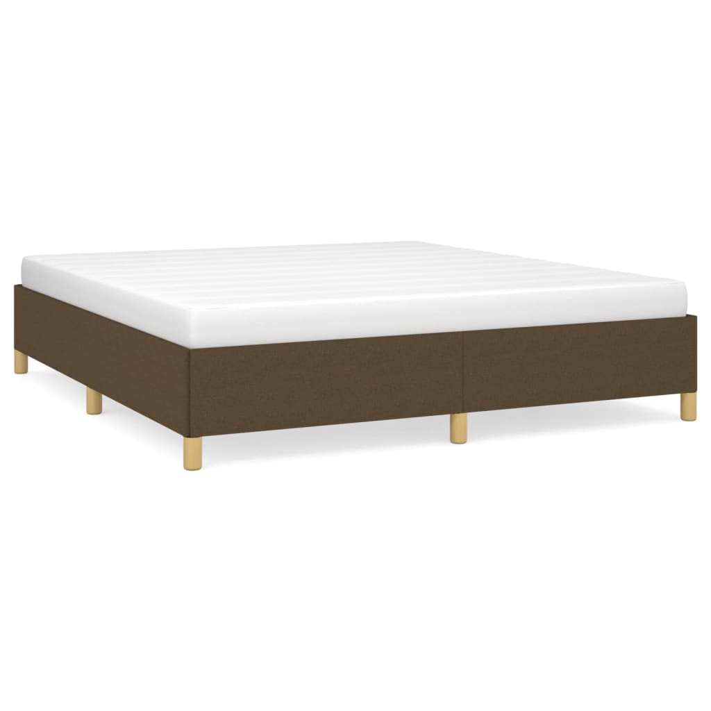 Boxspring bed stof donkerbruin 180x200 cm is nu te koop bij PeponiXL, paradijselijk wonen!