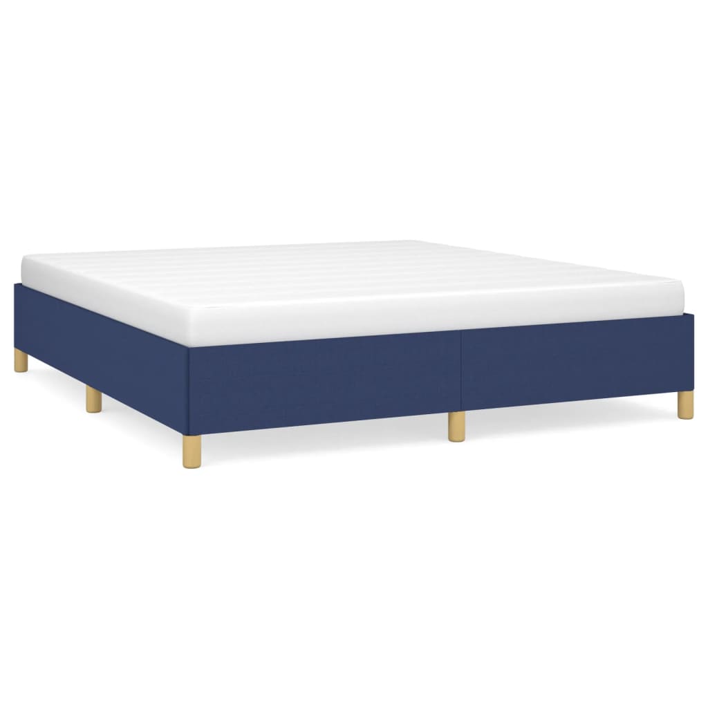 Boxspring bed stof blauw 180x200 cm is nu te koop bij PeponiXL, paradijselijk wonen!