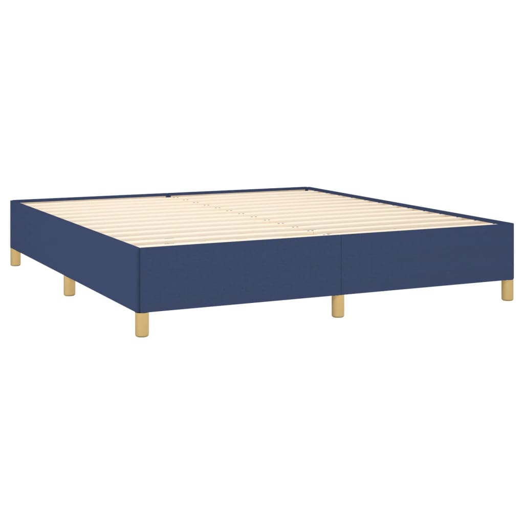 Boxspring bed stof blauw 180x200 cm is nu te koop bij PeponiXL, paradijselijk wonen!