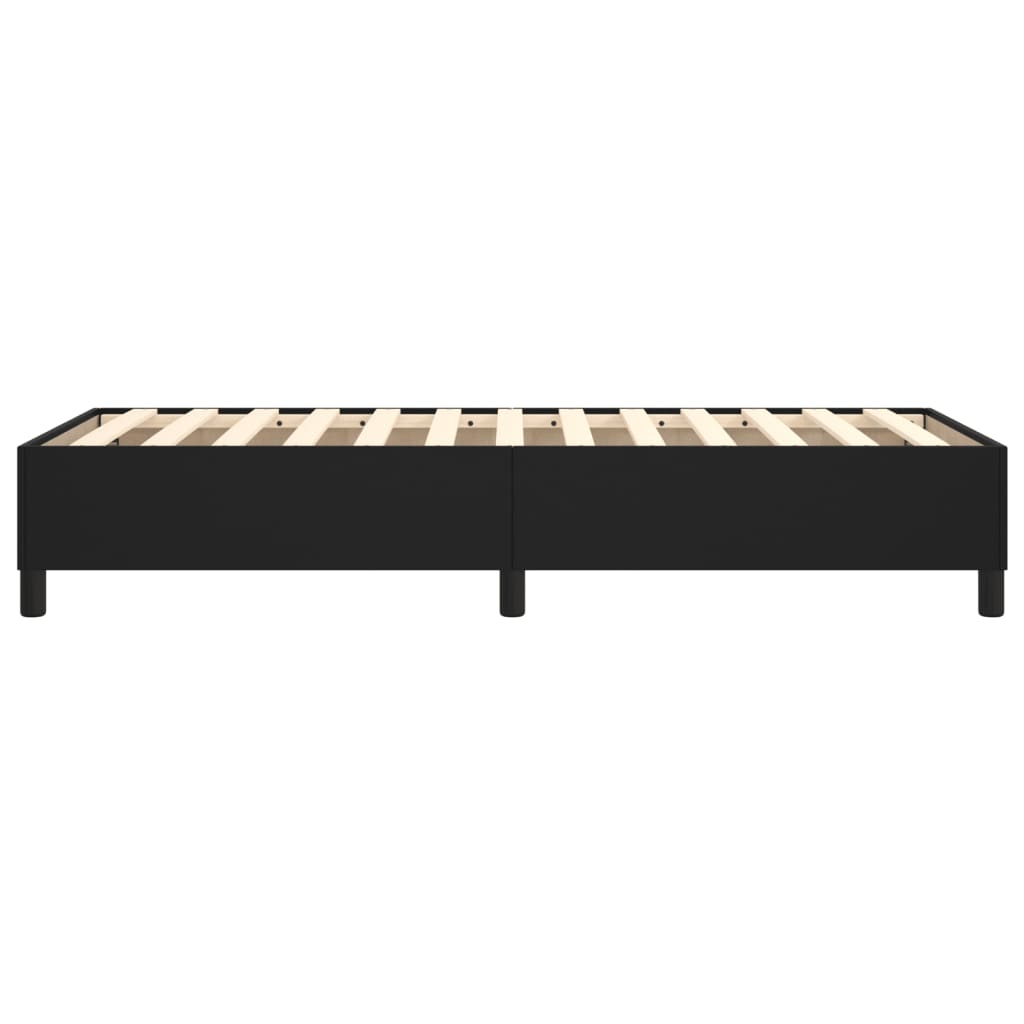Boxspring bed kunstleer zwart 90x190 cm is nu te koop bij PeponiXL, paradijselijk wonen!