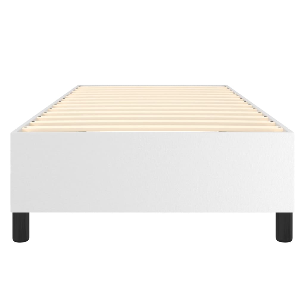 Boxspring bed kunstleer wit 90x190 cm is nu te koop bij PeponiXL, paradijselijk wonen!