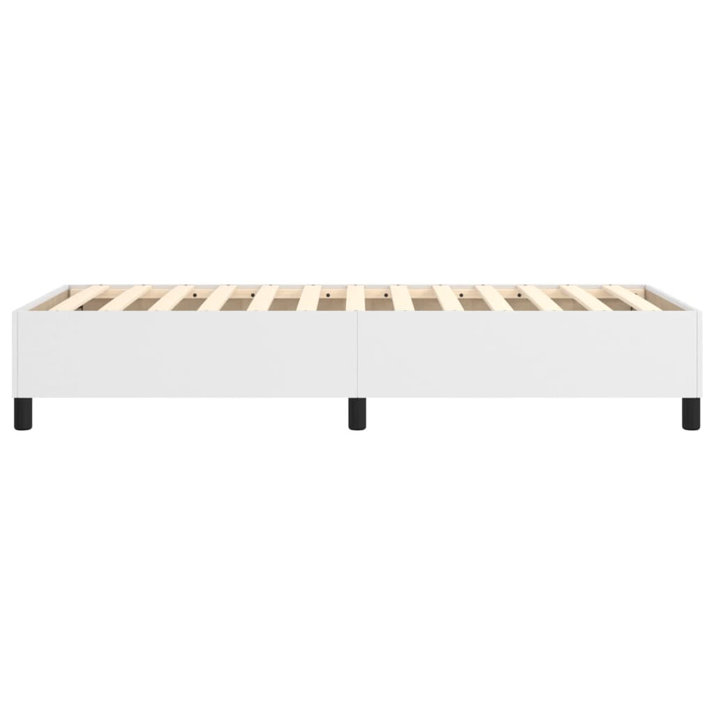Boxspring bed kunstleer wit 90x190 cm is nu te koop bij PeponiXL, paradijselijk wonen!