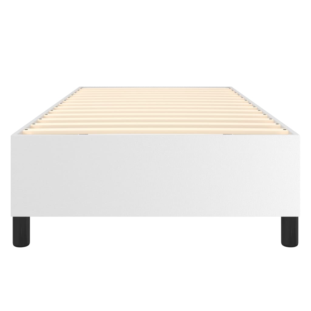 Boxspring bed kunstleer wit 100x200 cm is nu te koop bij PeponiXL, paradijselijk wonen!