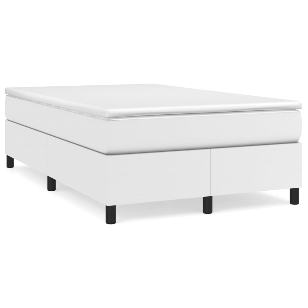 Boxspring bed kunstleer wit 120x200 cm is nu te koop bij PeponiXL, paradijselijk wonen!