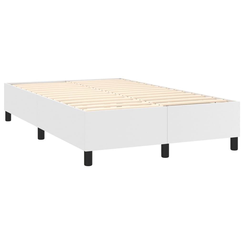Boxspring bed kunstleer wit 120x200 cm is nu te koop bij PeponiXL, paradijselijk wonen!
