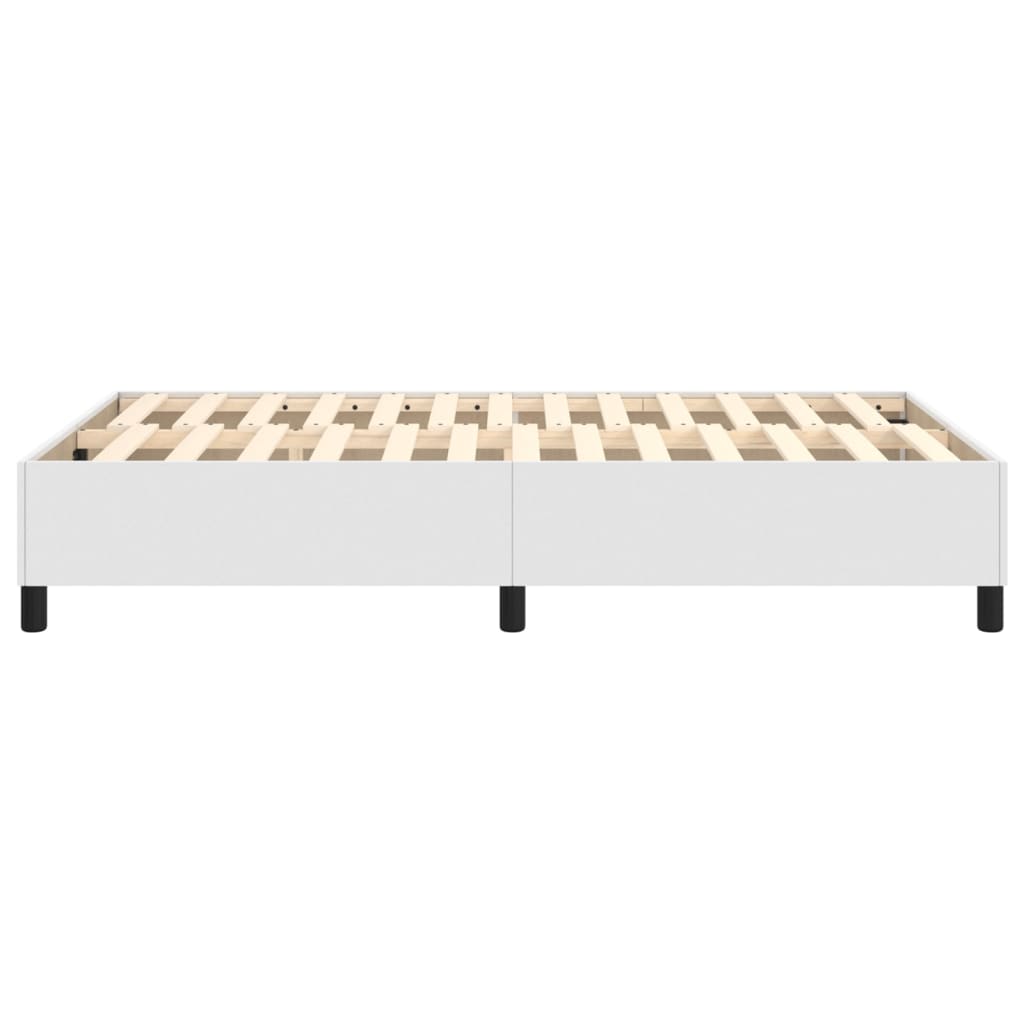 Boxspring bed kunstleer wit 120x200 cm is nu te koop bij PeponiXL, paradijselijk wonen!