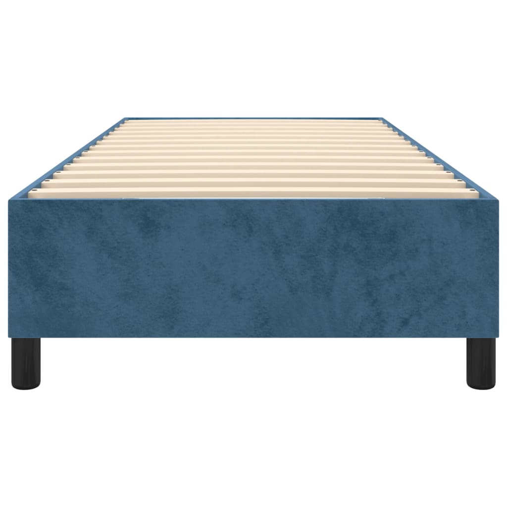 Boxspring bed 80x200 cm fluweel donkerblauw is nu te koop bij PeponiXL, paradijselijk wonen!