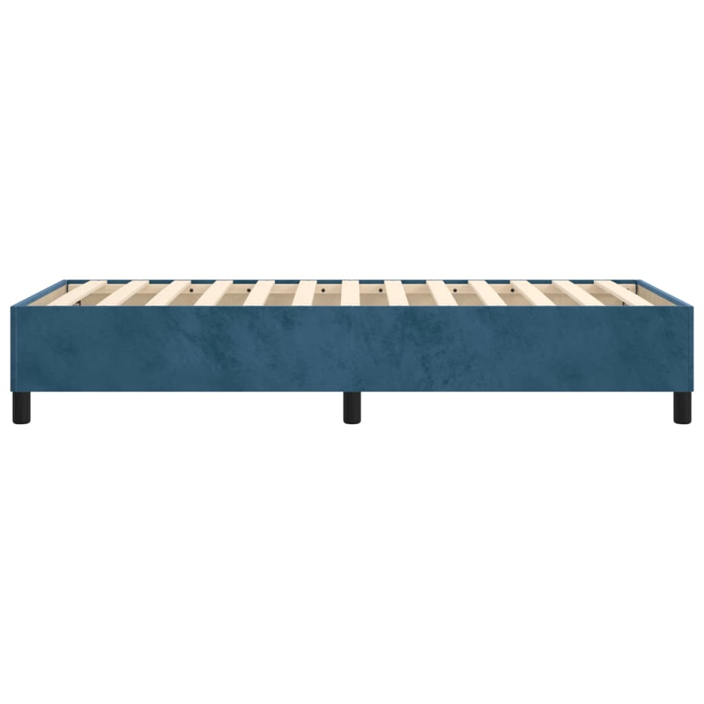 Boxspring bed 80x200 cm fluweel donkerblauw is nu te koop bij PeponiXL, paradijselijk wonen!