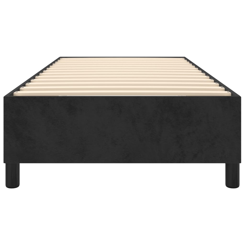 Boxspring bed fluweel zwart 90x190 cm is nu te koop bij PeponiXL, paradijselijk wonen!