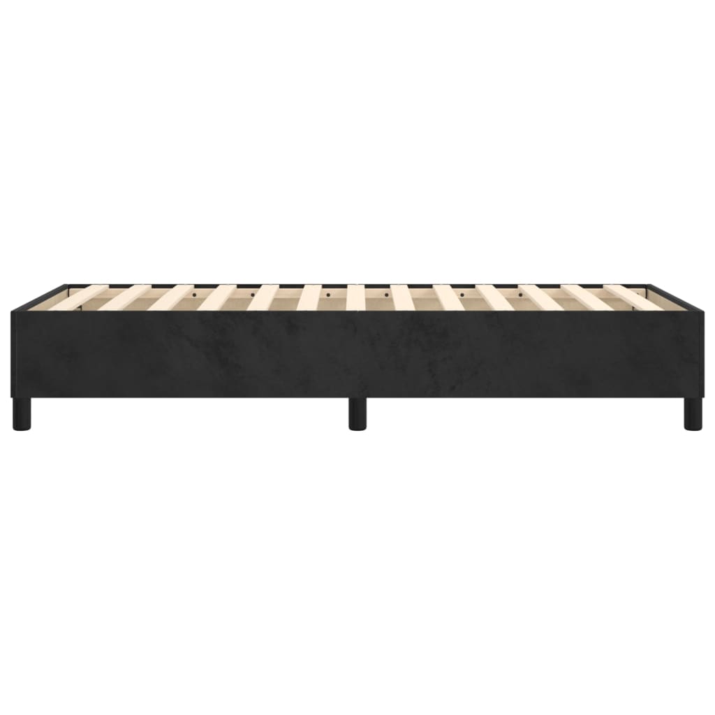 Boxspring bed fluweel zwart 90x190 cm is nu te koop bij PeponiXL, paradijselijk wonen!
