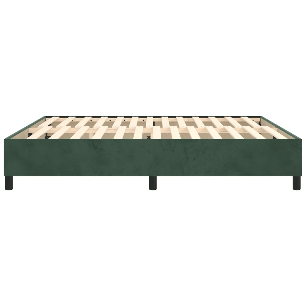 Boxspring bed 180x200 cm fluweel donkergroen is nu te koop bij PeponiXL, paradijselijk wonen!
