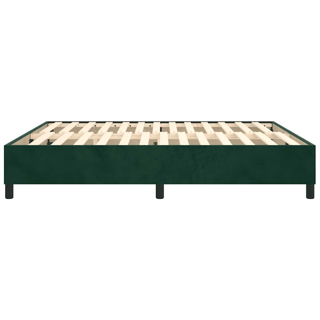 Boxspring bed 200x200 cm fluweel donkergroen is nu te koop bij PeponiXL, paradijselijk wonen!