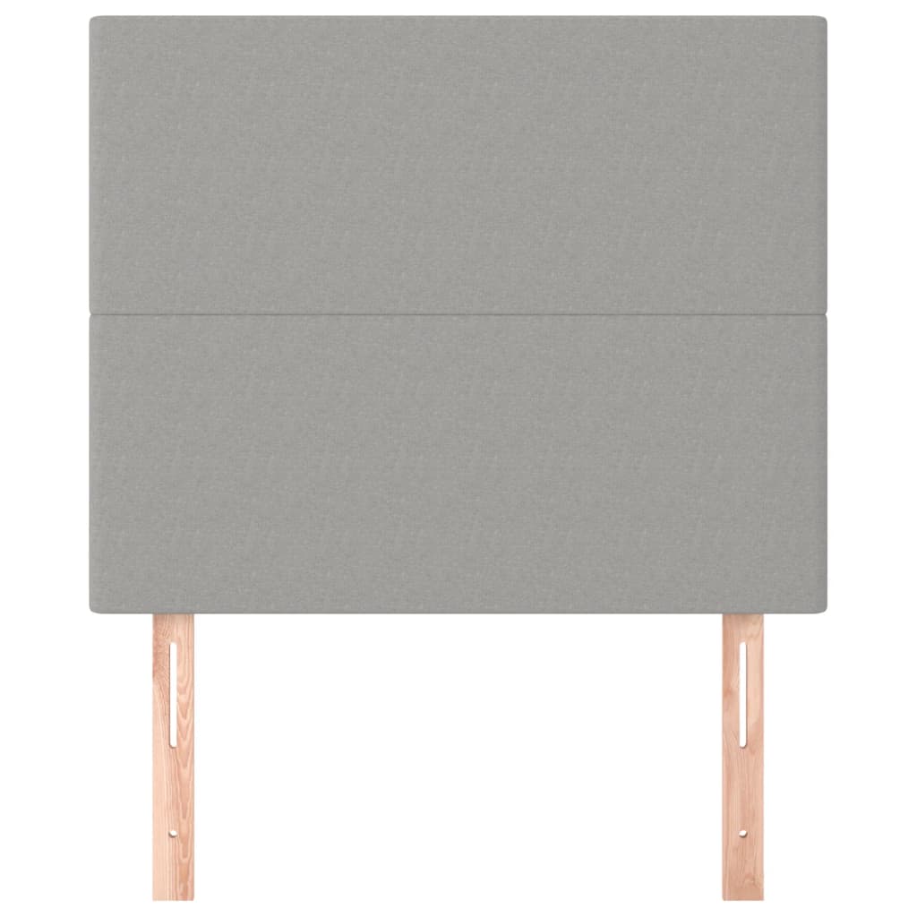 Hoofdbord lichtgrijs 80x5x118/128 cm stof is nu te koop bij PeponiXL, paradijselijk wonen!