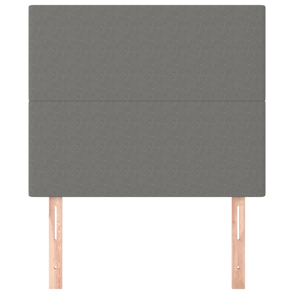 Hoofdbord donkergrijs 80x5x118/128 cm Stof is nu te koop bij PeponiXL, paradijselijk wonen!