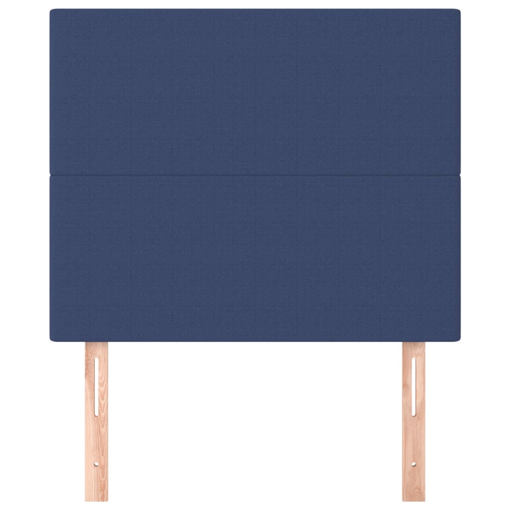 Hoofdbord blauw 80x5x118/128 cm stof is nu te koop bij PeponiXL, paradijselijk wonen!