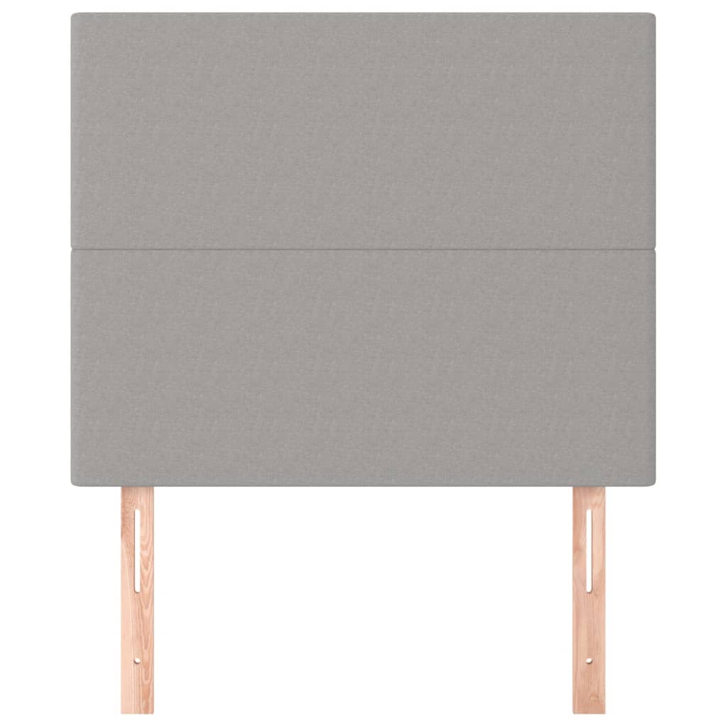 Hoofdbord lichtgrijs 90x5x118/128 cm stof is nu te koop bij PeponiXL, paradijselijk wonen!
