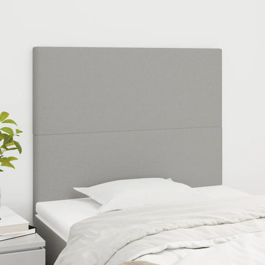 Hoofdbord lichtgrijs 100x5x118/128 cm stof is nu te koop bij PeponiXL, paradijselijk wonen!
