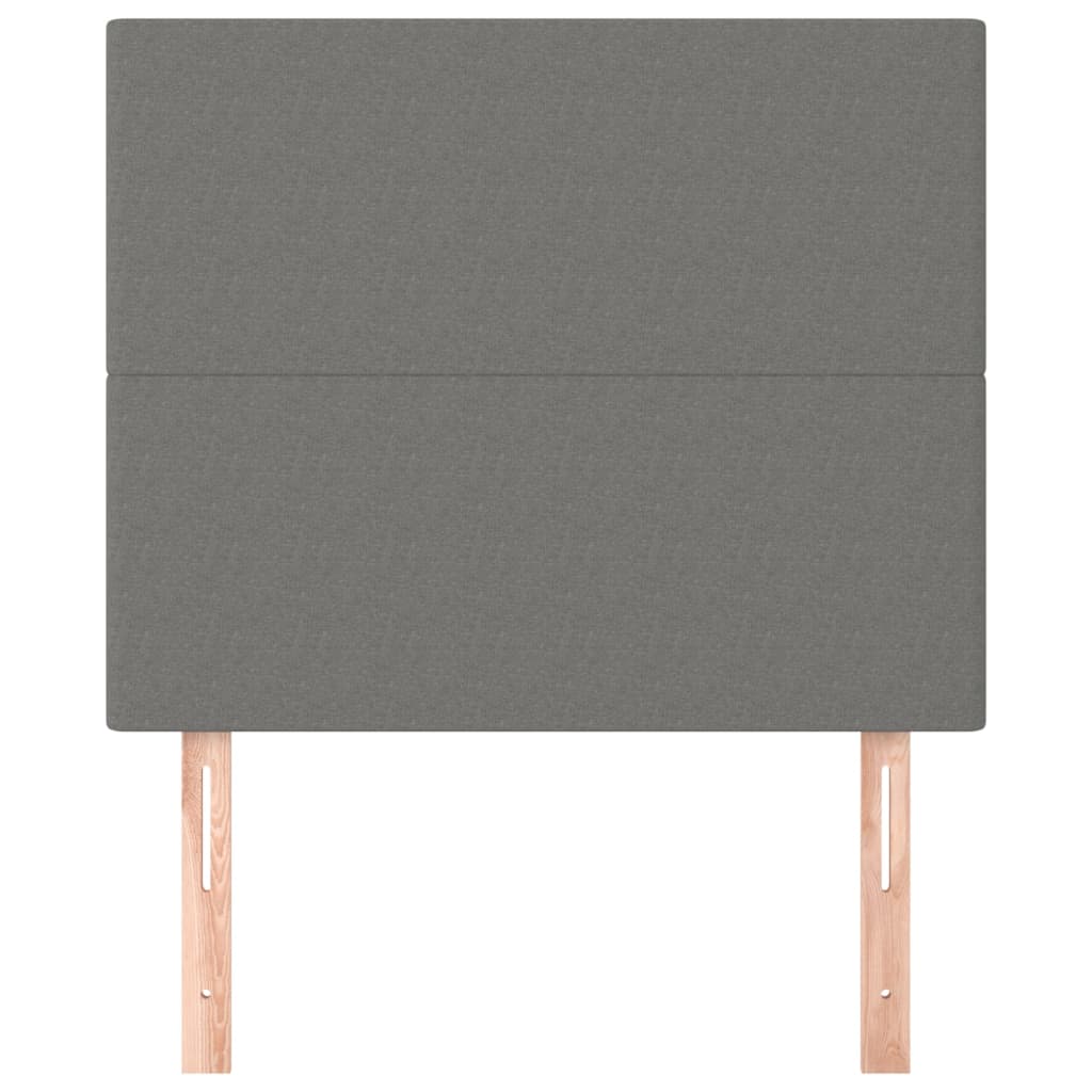 Hoofdbord donkergrijs 100x5x118/128 cm Stof is nu te koop bij PeponiXL, paradijselijk wonen!