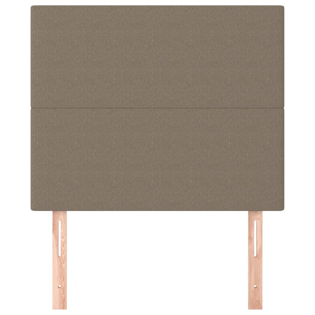 Hoofdbord taupe 100x5x118/128 cm Stof is nu te koop bij PeponiXL, paradijselijk wonen!
