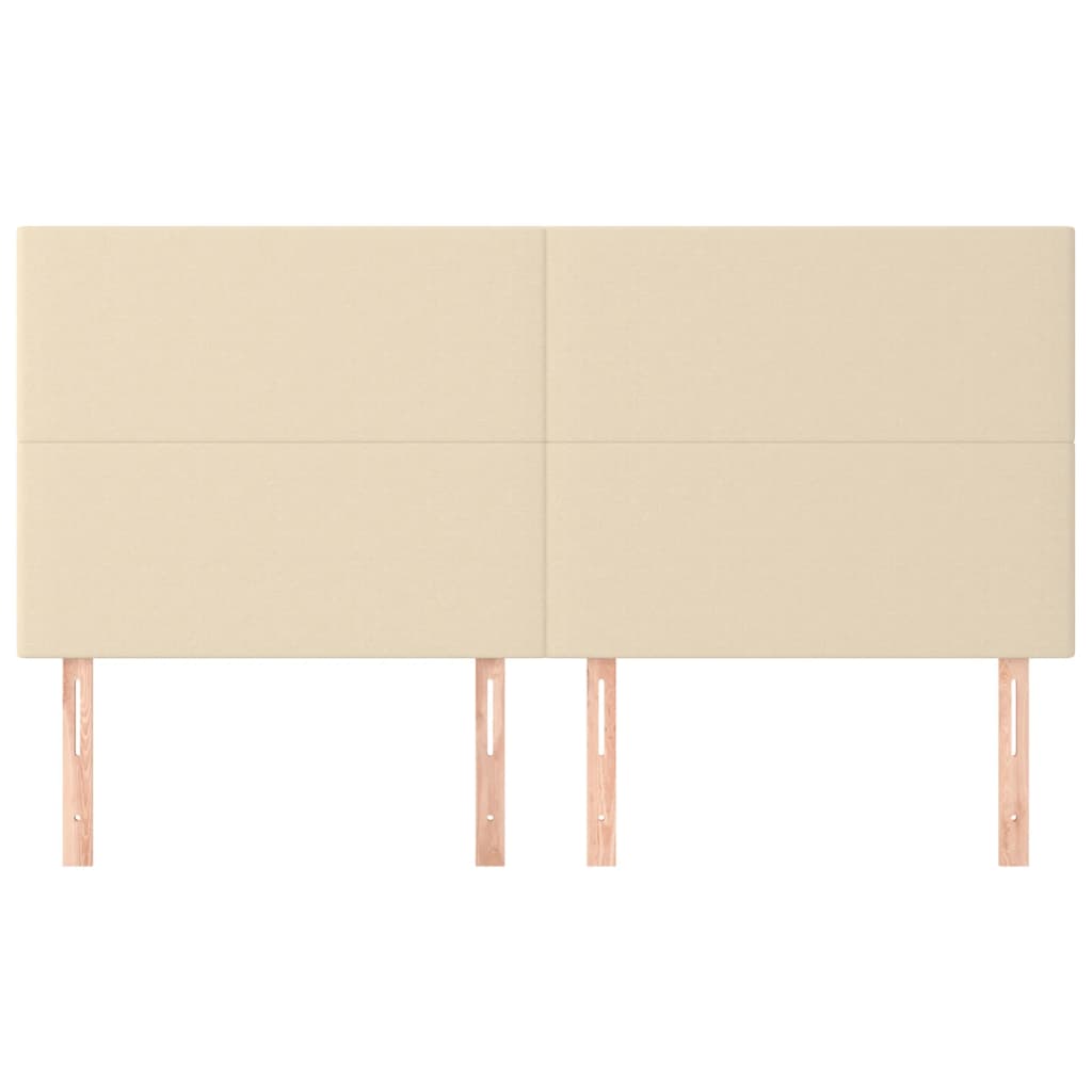 Hoofdbord crème 160x5x118/128 cm stof is nu te koop bij PeponiXL, paradijselijk wonen!