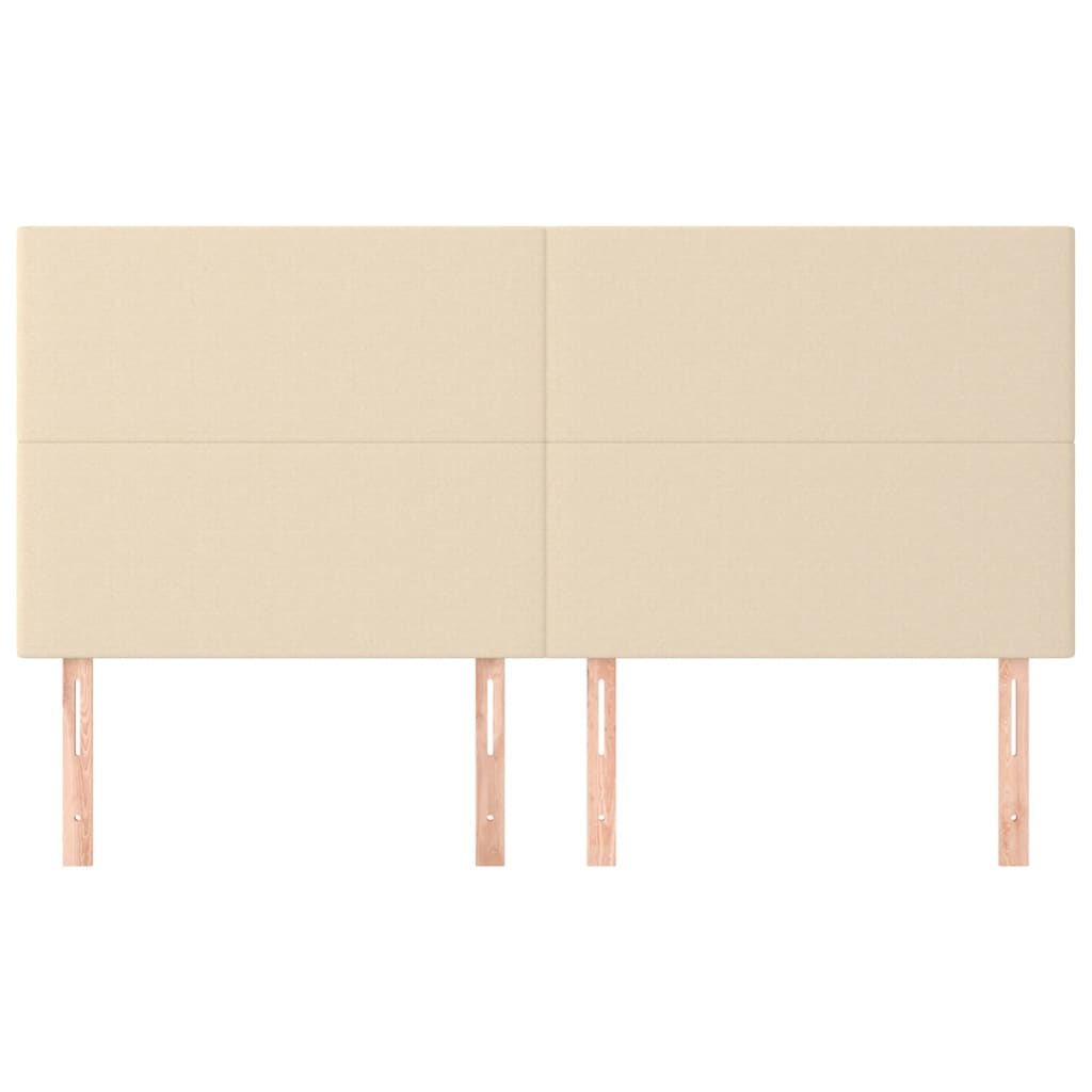 Hoofdbord crème 200x5x118/128 cm stof is nu te koop bij PeponiXL, paradijselijk wonen!