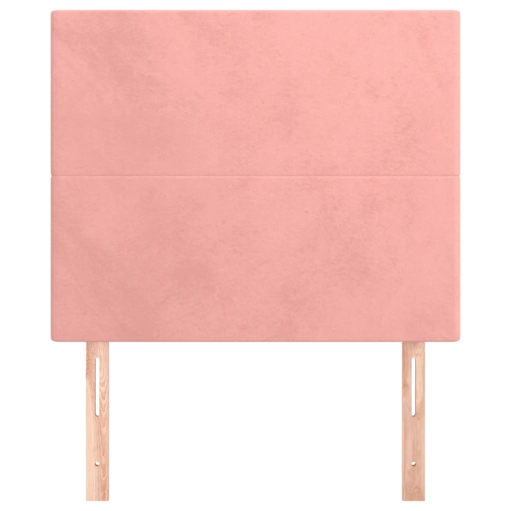 Hoofdbord roze 90x5x118/128 cm fluweel is nu te koop bij PeponiXL, paradijselijk wonen!