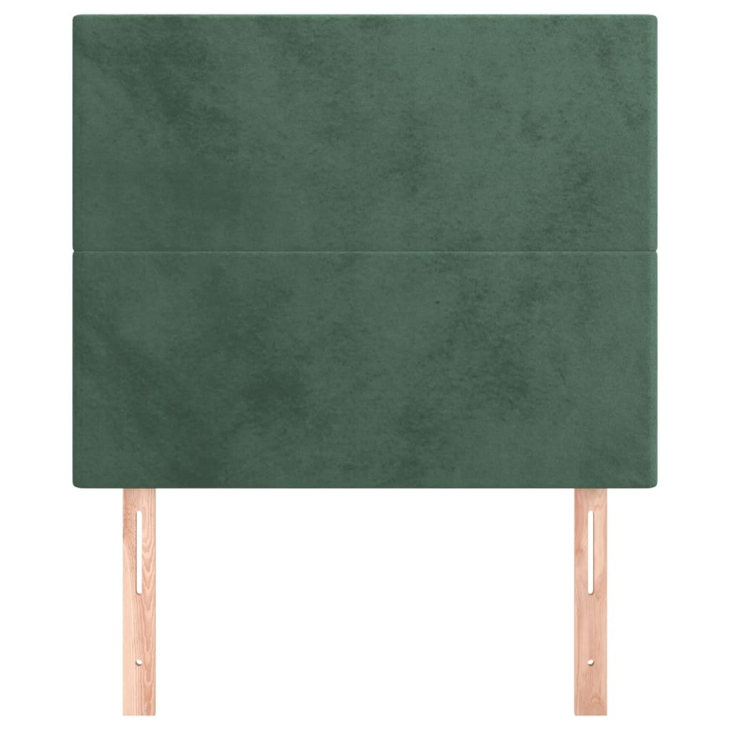 Hoofdbord donkergroen 100x5x118/128 cm fluweel is nu te koop bij PeponiXL, paradijselijk wonen!