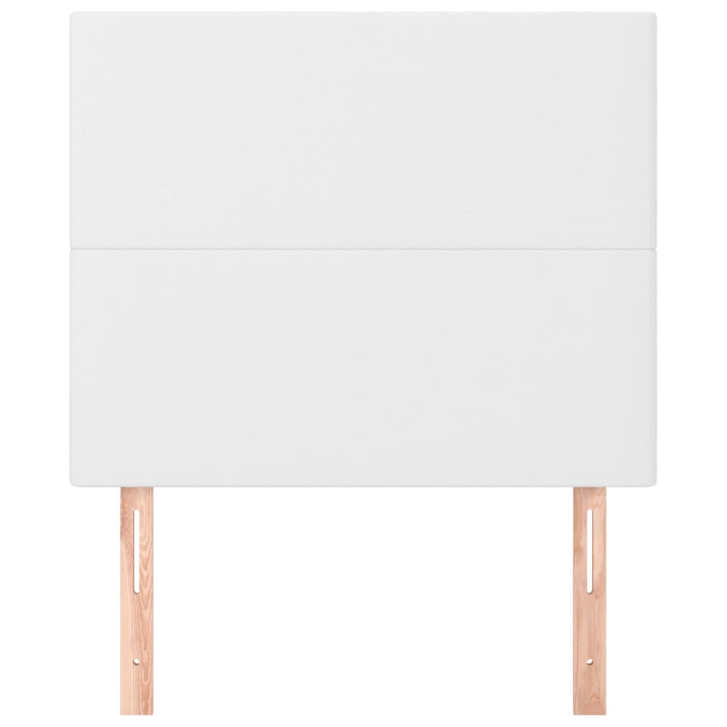 Hoofdbord wit 90x5x118/128 cm kunstleer is nu te koop bij PeponiXL, paradijselijk wonen!