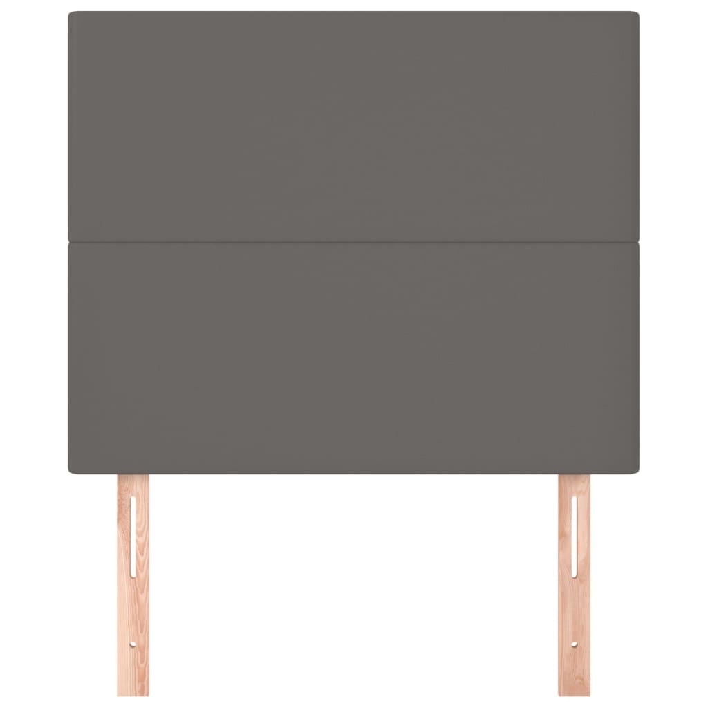 Hoofdbord grijs 90x5x118/128 cm kunstleer is nu te koop bij PeponiXL, paradijselijk wonen!
