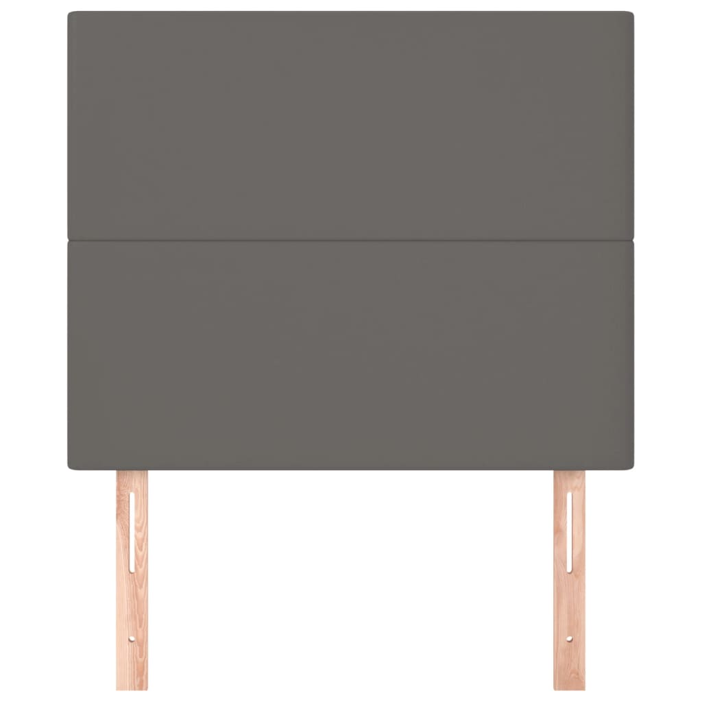 Hoofdbord grijs 100x5x118/128 cm kunstleer is nu te koop bij PeponiXL, paradijselijk wonen!
