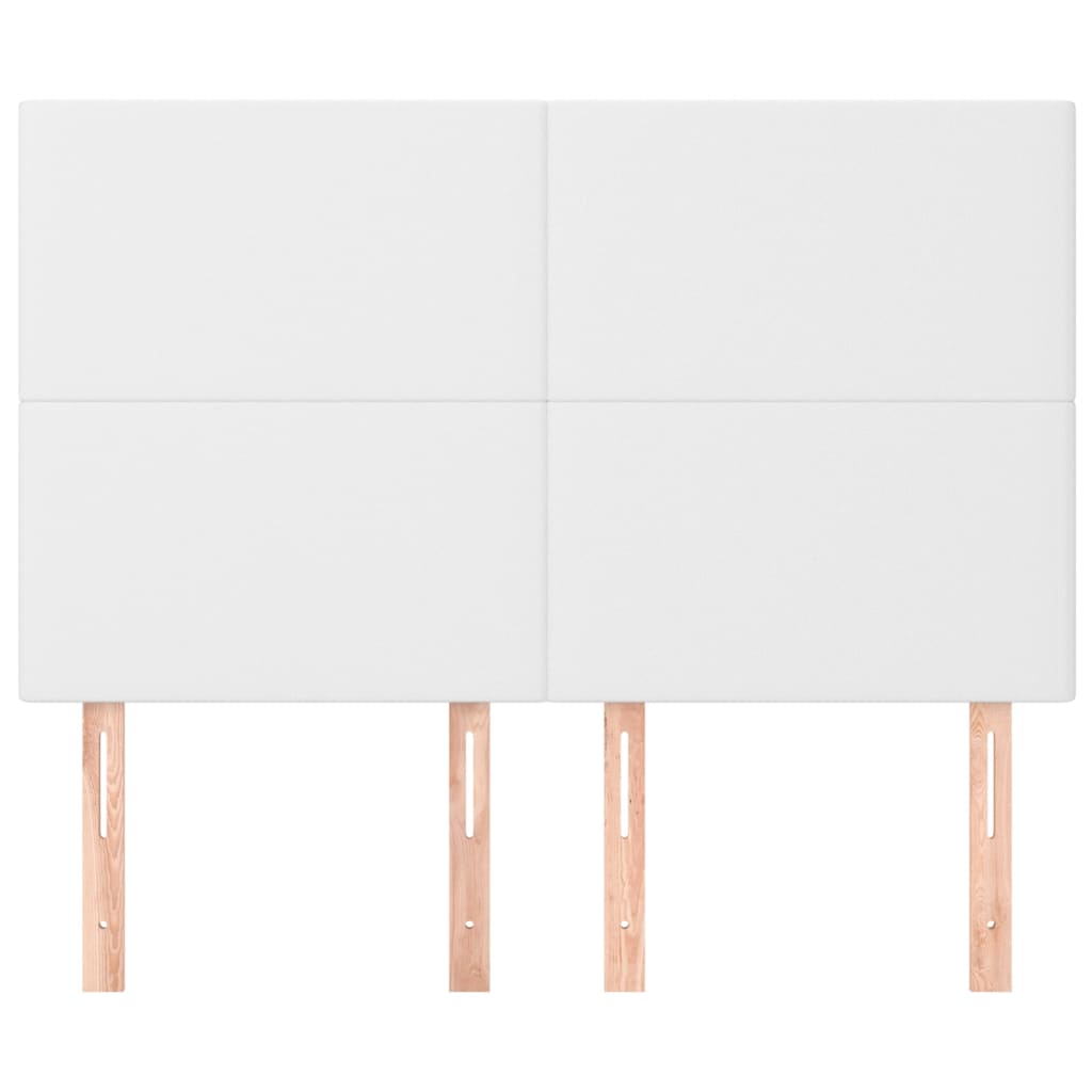 Hoofdbord wit 144x5x118/128 cm kunstleer is nu te koop bij PeponiXL, paradijselijk wonen!