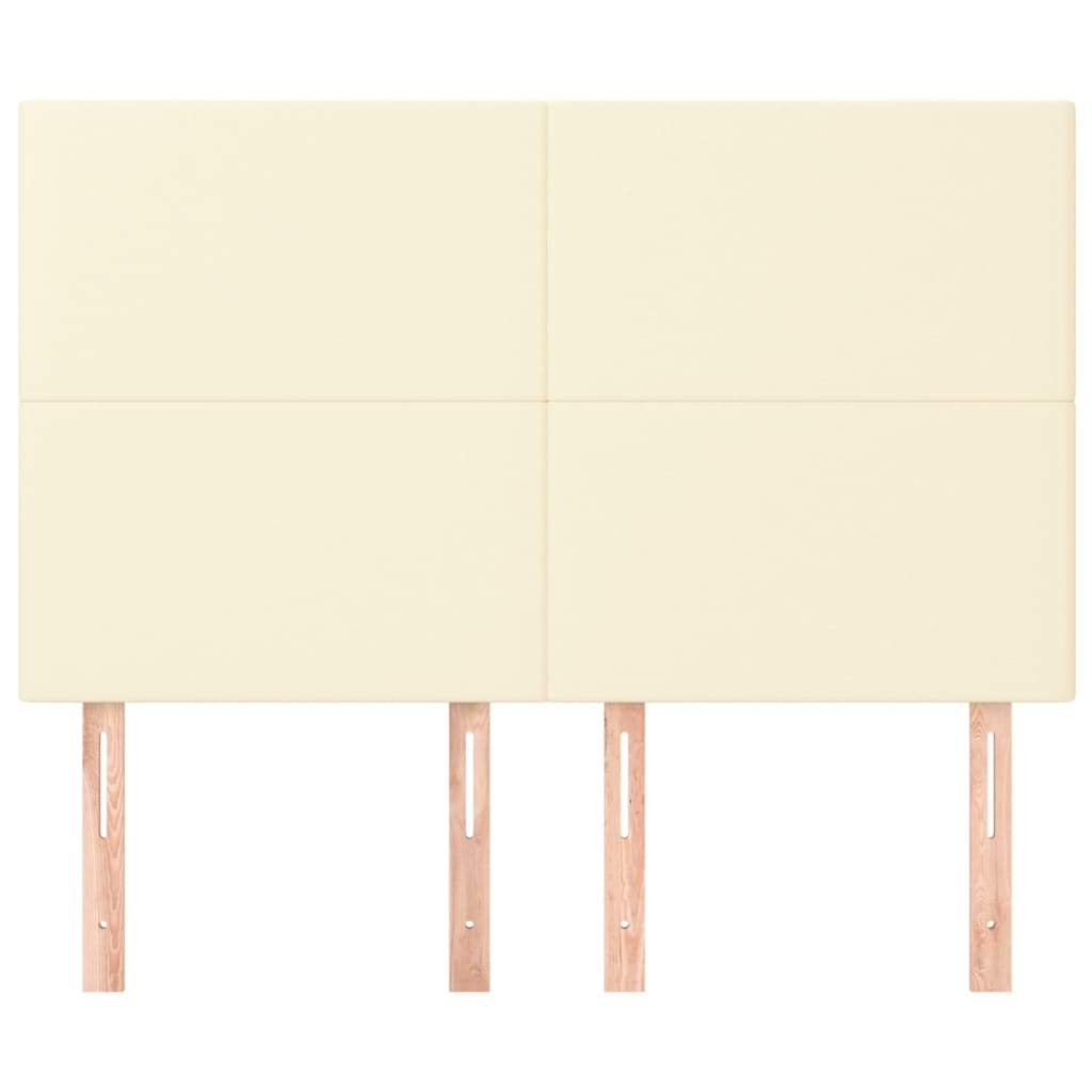 Hoofdbord crème 144x5x118/128 cm kunstleer is nu te koop bij PeponiXL, paradijselijk wonen!