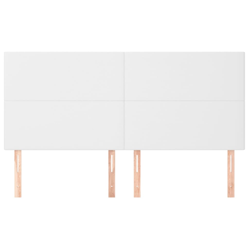 Hoofdbord wit 160x5x118/128 cm kunstleer is nu te koop bij PeponiXL, paradijselijk wonen!
