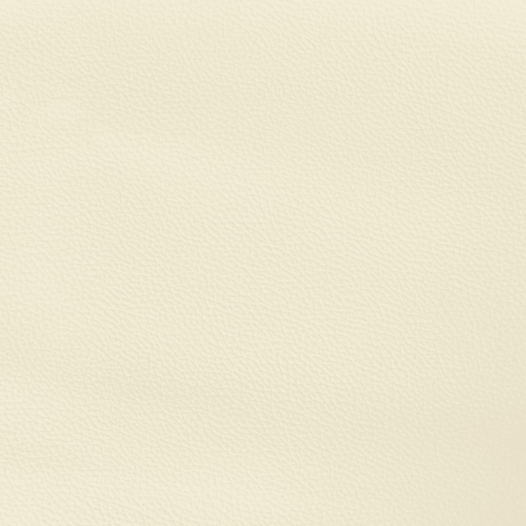 Hoofdbord crème 180x5x118/128 cm kunstleer is nu te koop bij PeponiXL, paradijselijk wonen!