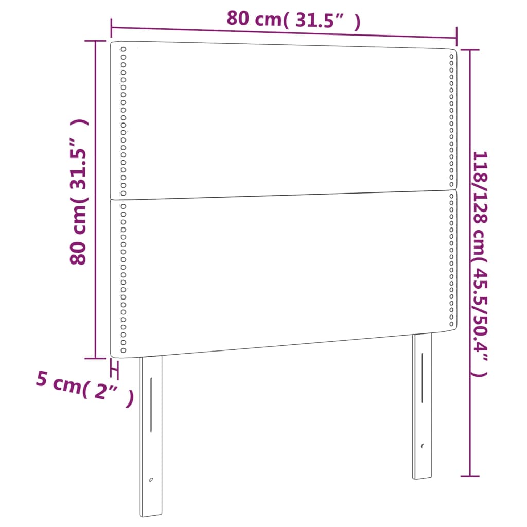 Hoofdbord donkerblauw 80x5x118/128 cm fluweel is nu te koop bij PeponiXL, paradijselijk wonen!