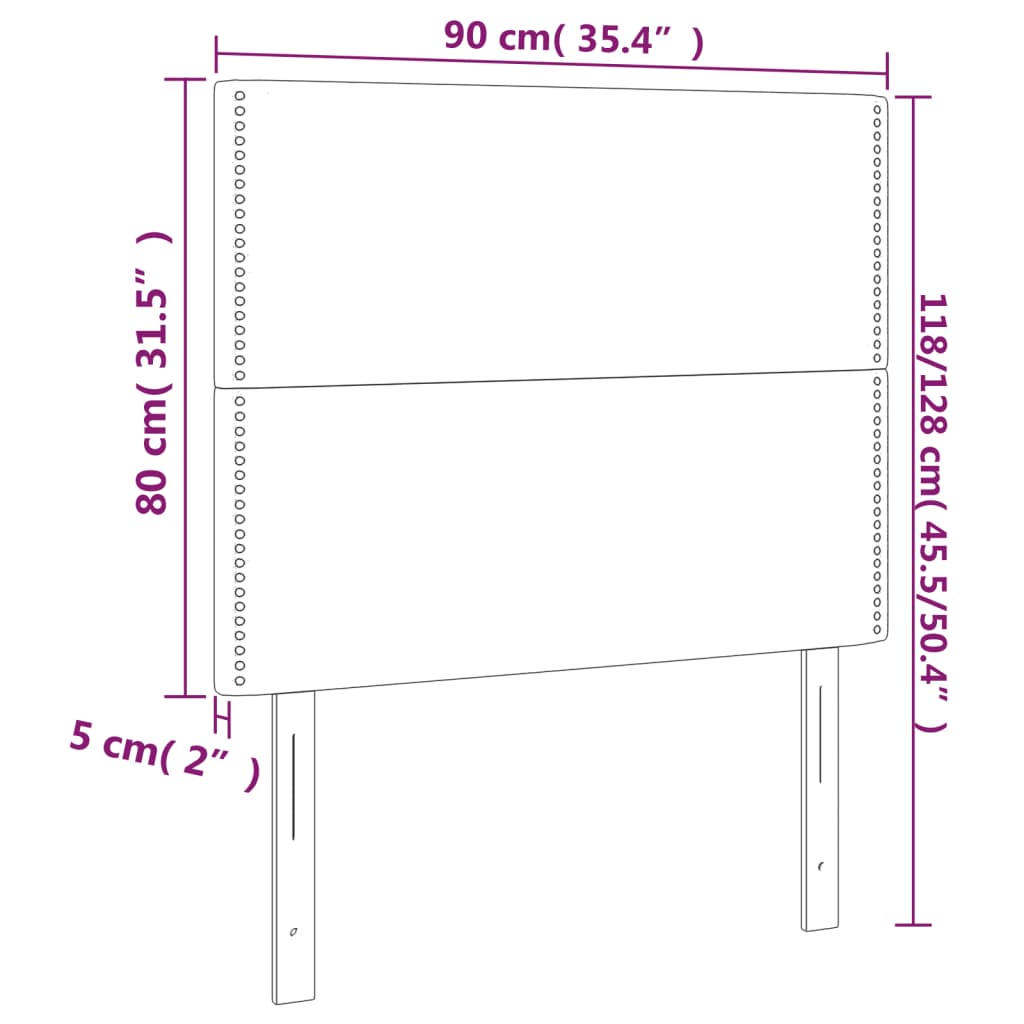Hoofdbord zwart 90x5x118/128 cm fluweel is nu te koop bij PeponiXL, paradijselijk wonen!