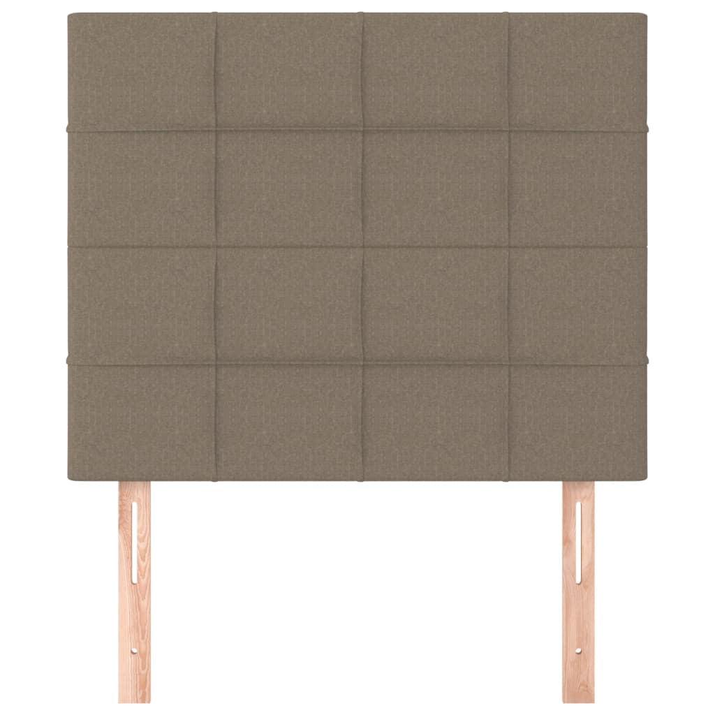 Hoofdbord taupe 80x5x118/128 cm Stof is nu te koop bij PeponiXL, paradijselijk wonen!