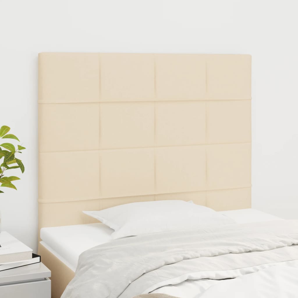 Hoofdbord crème 80x5x118/128 cm stof is nu te koop bij PeponiXL, paradijselijk wonen!